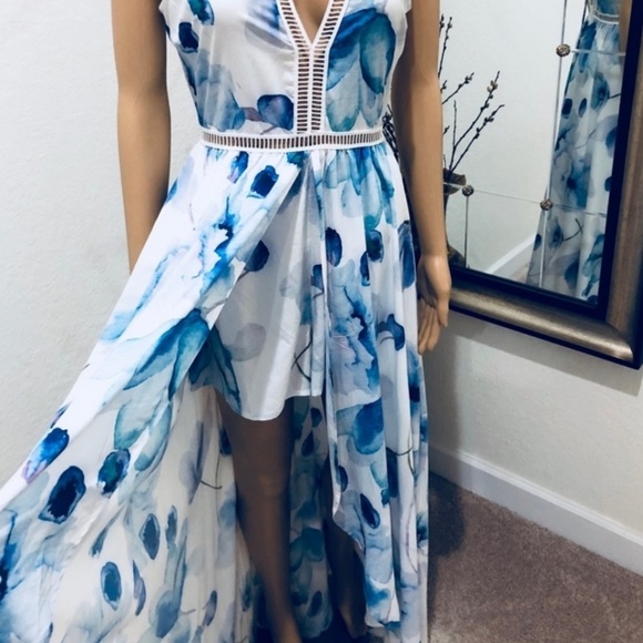 GORGEOUS Hi-Lo Romper Maxi Dress - Picture 4 of 8